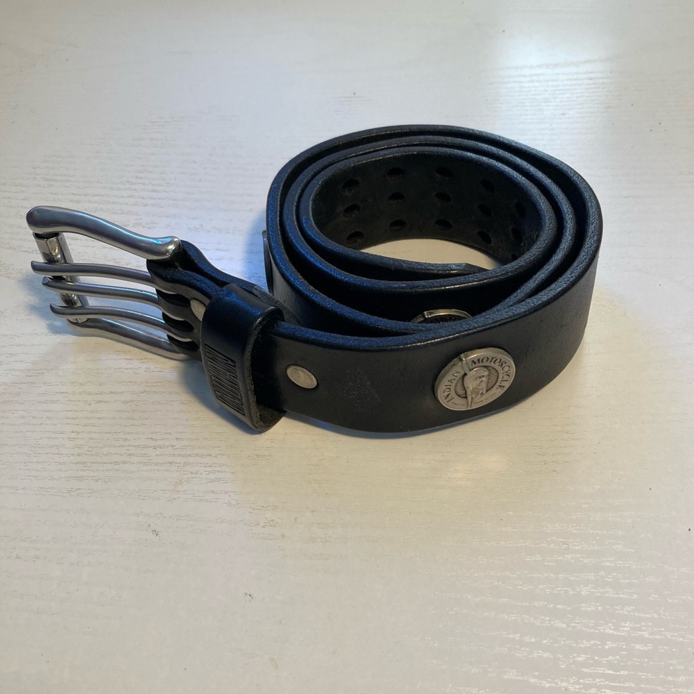 Men's Black Leather Belt